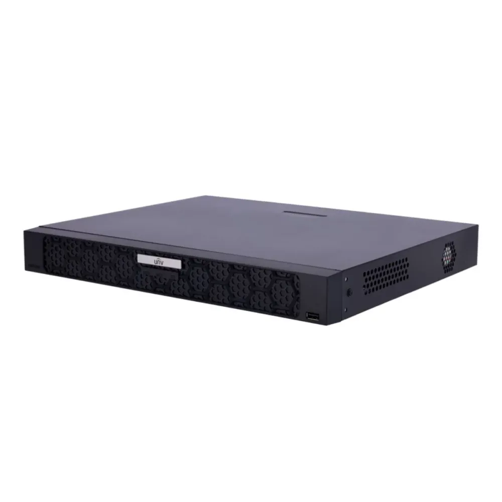 Gravador NVR Uniview Prime 32 Canais IP 16x PoE 4K Preto - NVR502-32B-P16
