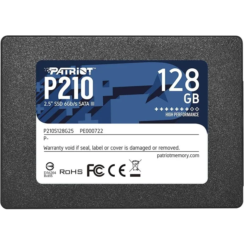Disco Rígido Patriot P210 2.5" SSD 128GB SATA 3