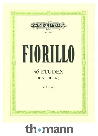Edition Peters Fiorillo 36 Etüden for Violin