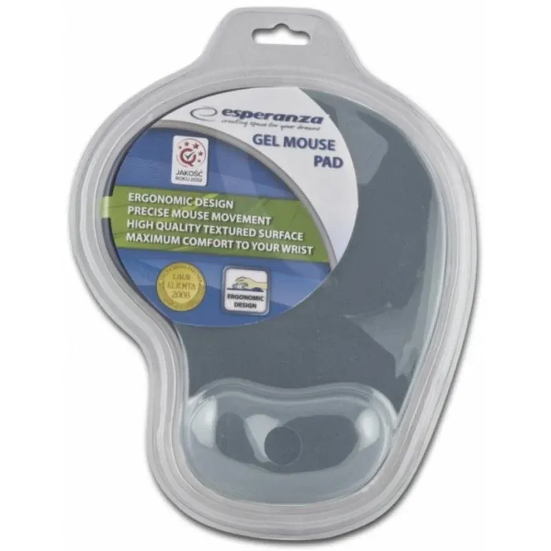 Alfombrilla para Rato Esperanza EA137Y Gel Cinzento Base Antiderrapante