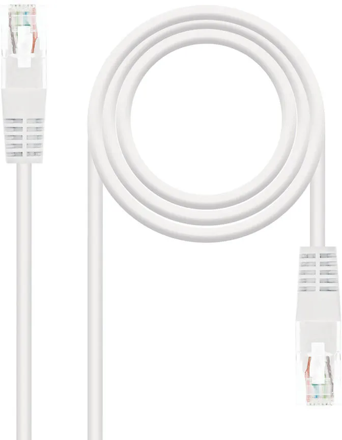 Cabo de Rede Nanocable RJ45 CAT.6 UTP AWG24 0.5 M Branco