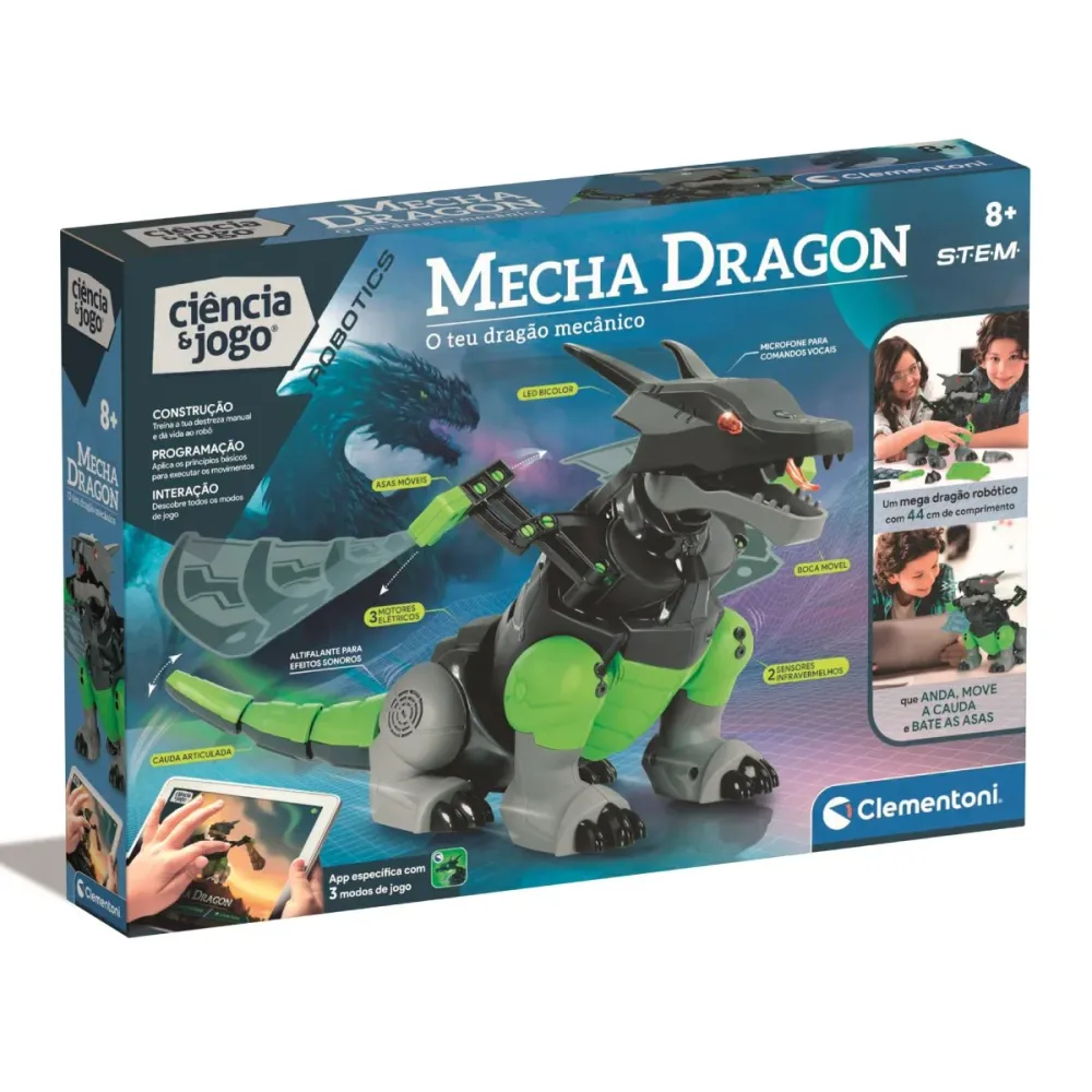 Robô Mecânico Clementoni Mecha Dragon