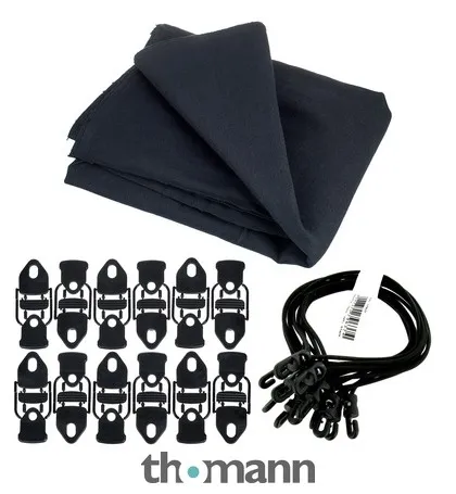 Stairville Euro Molton Set Black 2x3m