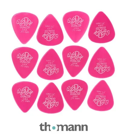 Dunlop Delrin 500 Pick Pink Set