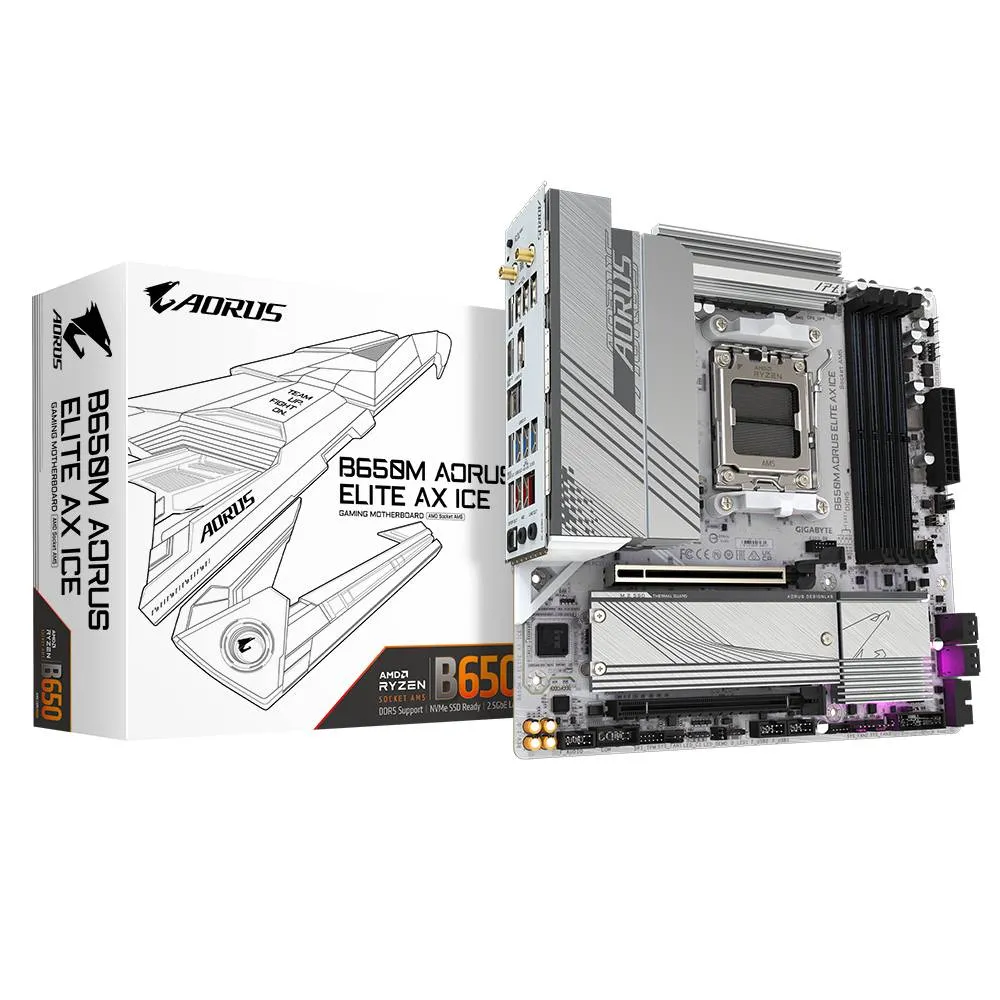 Motherboard Micro-ATX Gigabyte B650M A Elite AX Ice SktAM5