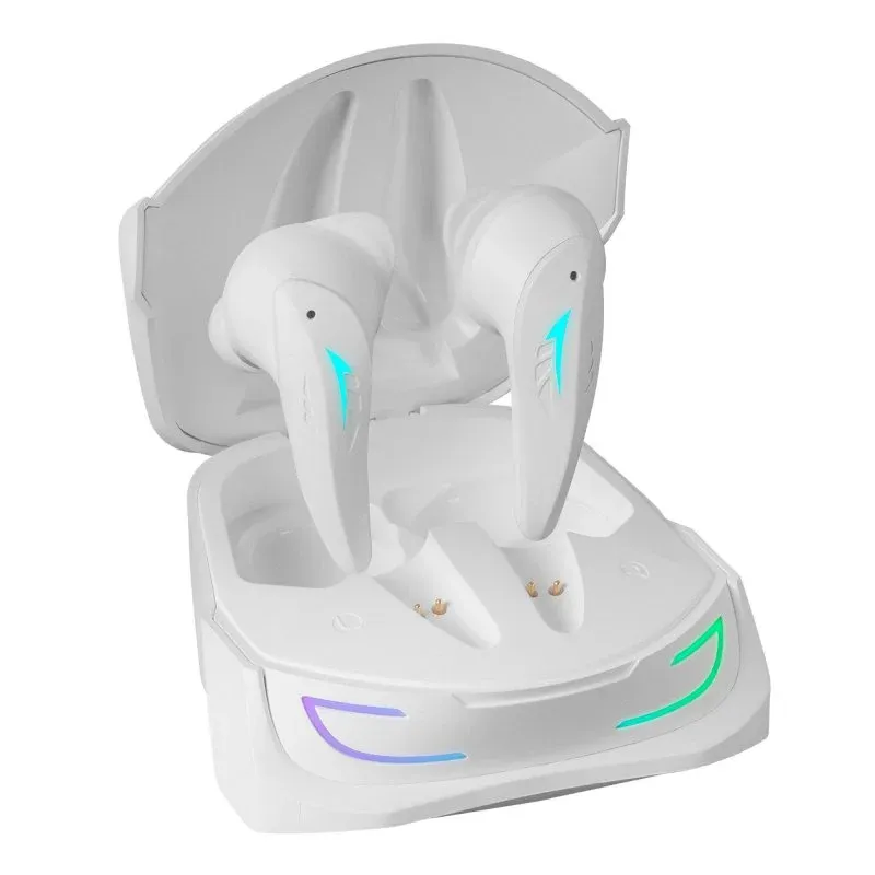 Auriculares Mars Gaming True Wireless MHI-Ultra Bluetooth RGB Branco