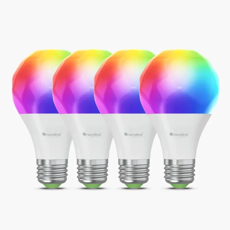 Nanoleaf - Lâmpada A60/E27 Matter WiFi Smart Bulb (4pck)