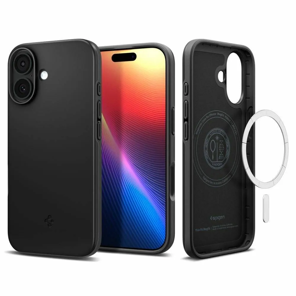 Capa Spigen iPhone 17 Thin Fit MagSafe Black