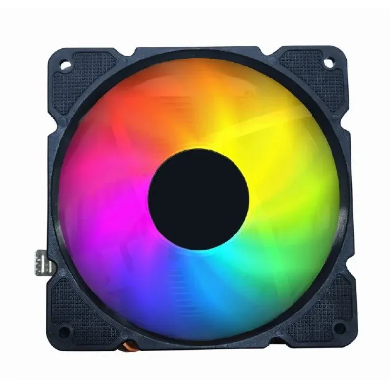 Cooler CPU Gembird CPU-HURACAN-ARGB-X140 Cooler de CPU 12cm 100W LED RGB 4 Pinos