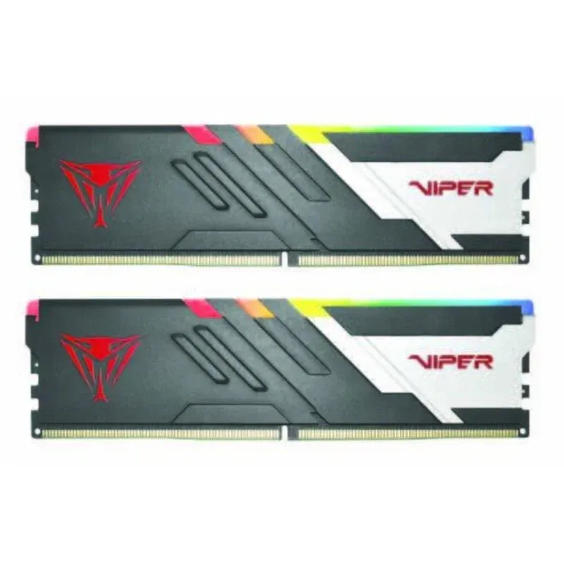 Memória RAM Patriot Viper Venom 48GB 2x24GB DDR5 6000MHz CL30 RGB Preto Branco AMD EXPO Intel XMP