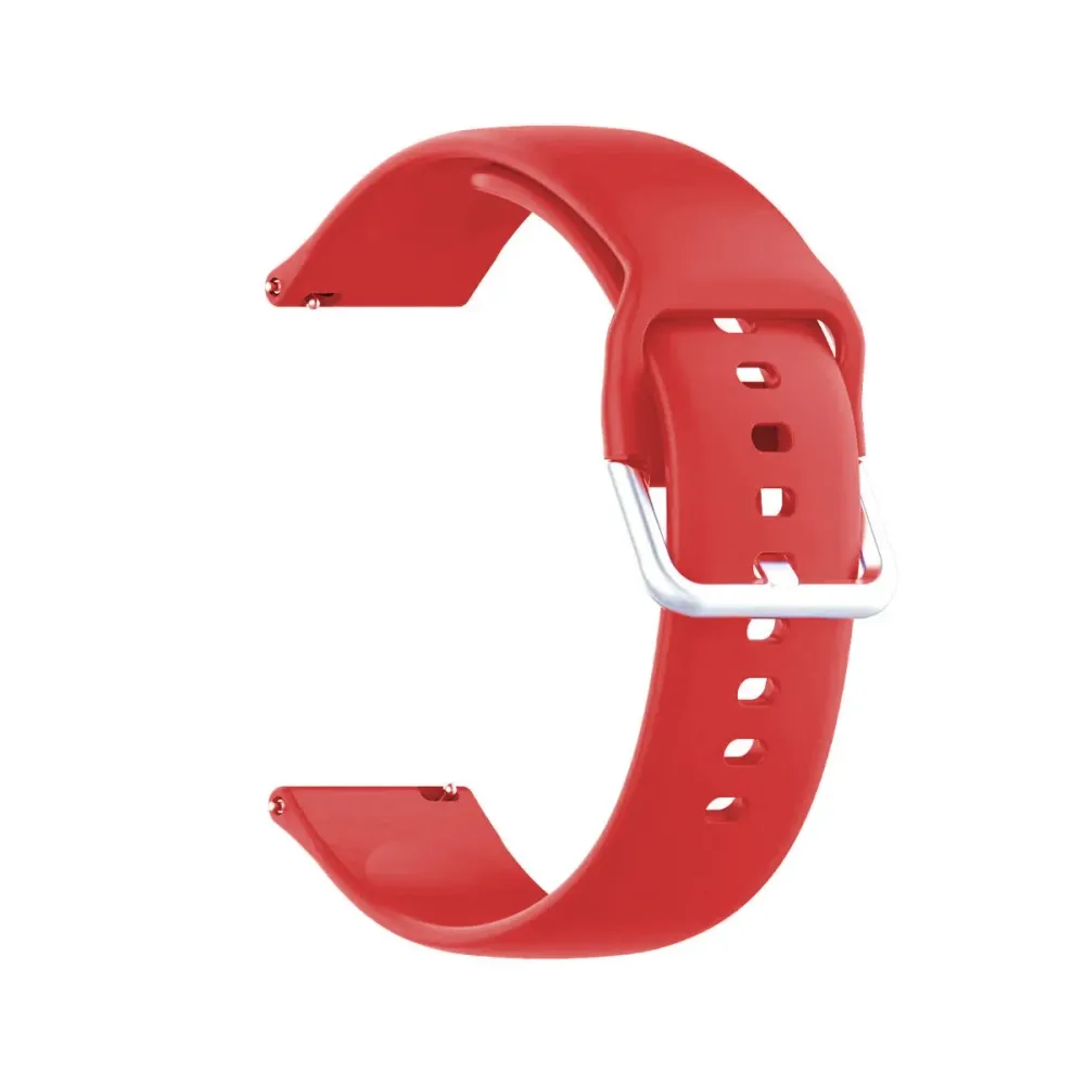 Bracelete Silicone Universal 22mm Vermelha