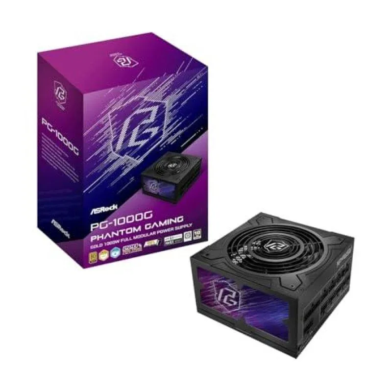Fonte Alimentação Asrock SL-1000G Steel Legend Fonte de Alimentação 1000W 80 PLUS Gold com Proteção Total