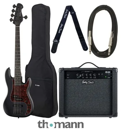 Harley Benton PJ-5 SBK Deluxe Series Bundle