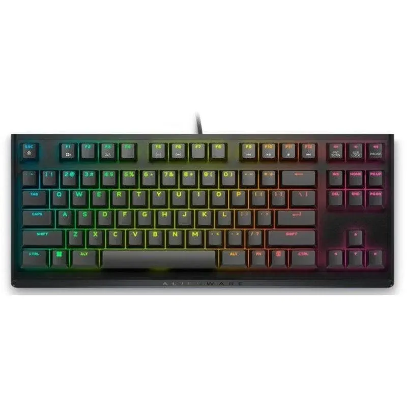 Teclado Dell Alienware AW420K TKL mecânico gaming RGB Cherry MX Red UK