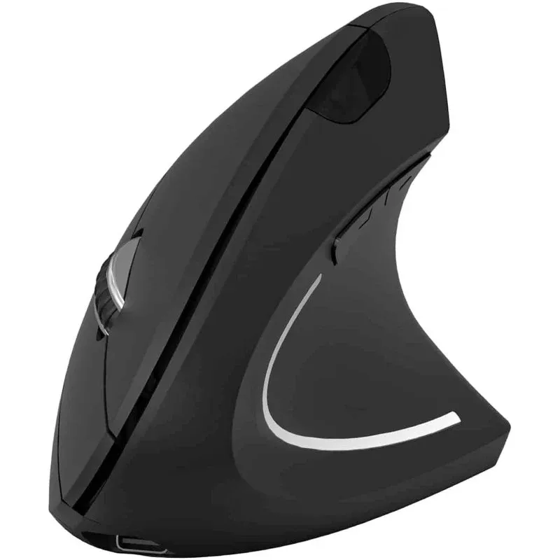 Subblim Glide Vertical Ergo Dual Rato Vertical Ergonómico Sem Fios para Destros 1600 DPI Preto