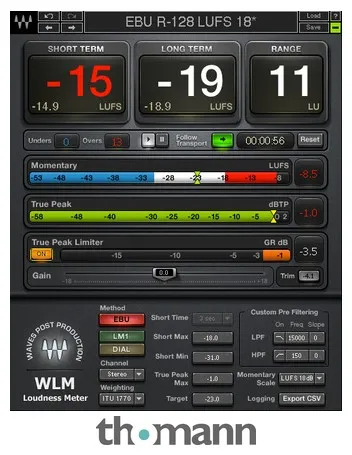 Waves WLM Plus Loudness Meter