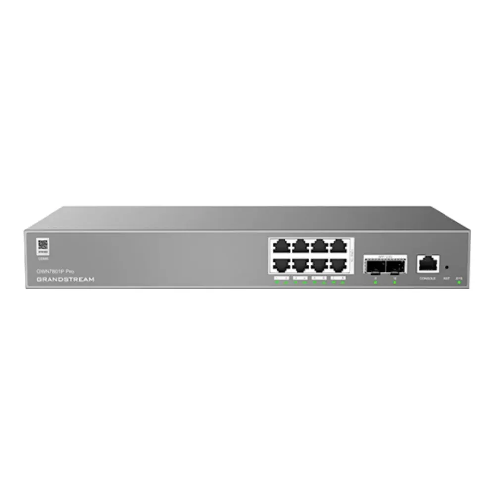 Switch Grandstream GWN7801P Pro 10 Portas Gigabit PoE