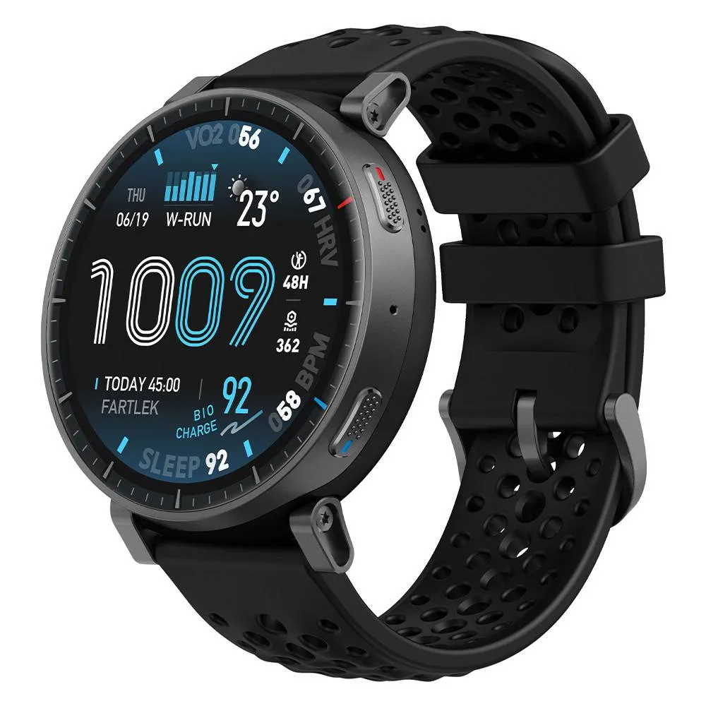 Smartwatch Amazfit Active MAX | 1.5 | 5ATM | GPS com Mapas | 170 Modos Desporto | Rastreamento Saúde e Sono | Black