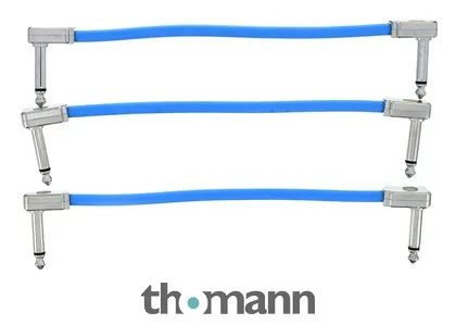 Ernie Ball Flex Patch Cable 6" blue set