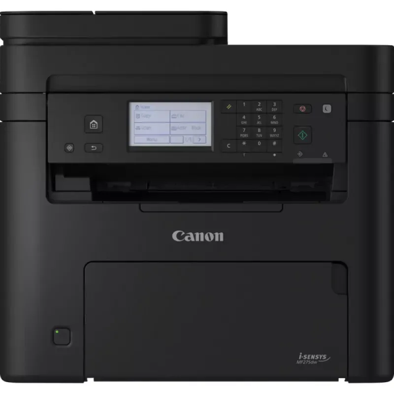 Canon i-SENSYS MF275dw - Impressora multi-funções - P/B - laser - A4 (210 x 297 mm), Legal (216 x 356 mm) (original) - A4/Legal (media) - até 29 ppm (cópia) - até 29 ppm (impressão) - 150 folhas - 33.6 Kbps - USB 2.0, LAN, Wi-Fi(n)