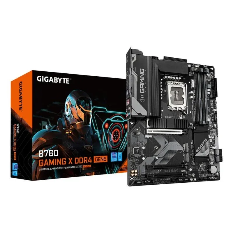 Motherboard GIGABYTE B760 GAMING X Intel B760 LGA 1700 DDR4 ATX 2.5GbE M.2 GEN5