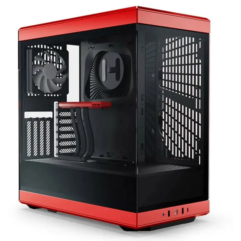 Caixa ATX Hyte Y40 Vidro Temperado USB 3.0 Vermelho