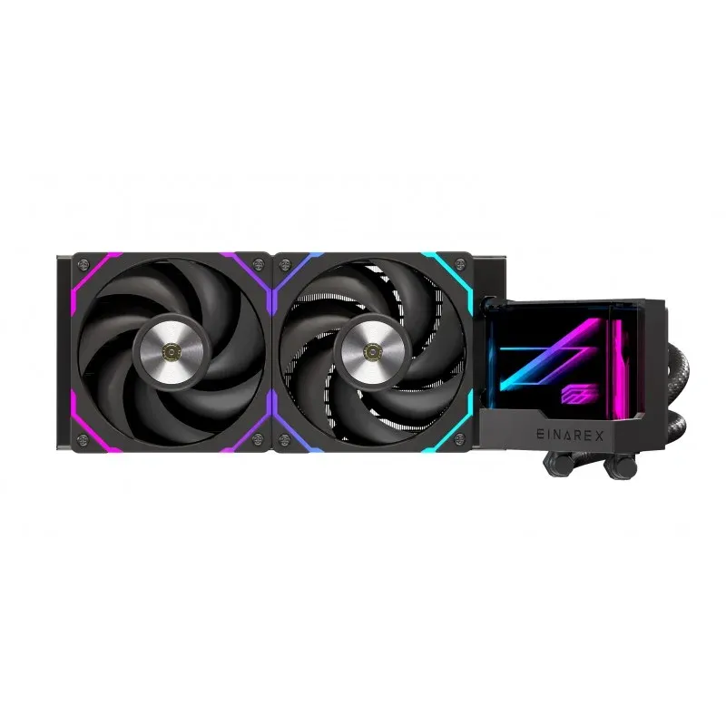 Refrigeração Líquida Einarex Vertex 240 RGB 240mm 2 Ventoinhas Espelho Infinito