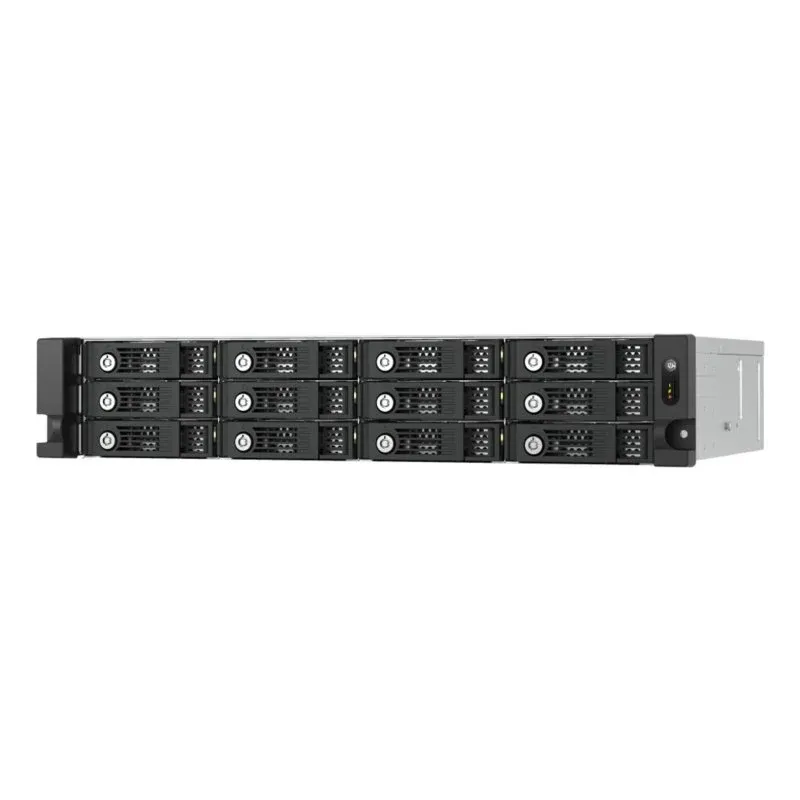 Caja PC QNAP TL-R1200PES-RP Rack 2U Metal Preto Cinzento Hot-swap