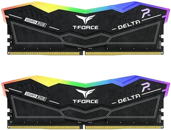 Team Group Kit 48GB (2 x 24GB) DDR5 7200MHz Delta RGB Preto CL34