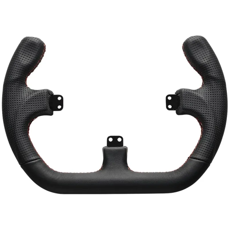 Volante para Buttonplate Asetek SimSports GT Rim - Open D - Couro Preto