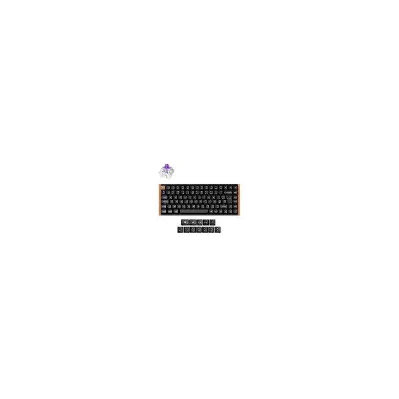 Teclado Keychron K2 HE Magnético Compacto Bluetooth 5.2 RGB Madeira Preto AZERTY