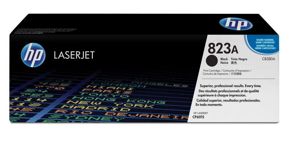 HP 823A Black Original LaserJet Toner Cartridge CB380A
