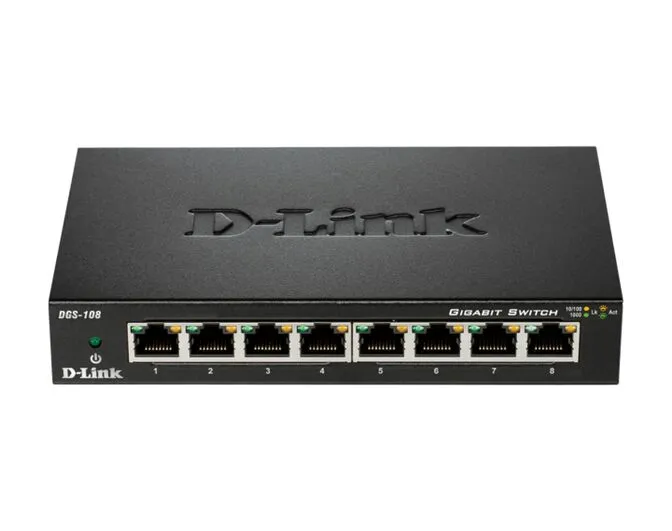 Switch D-Link DGS-108 8 Portas Gigabit Unmanaged