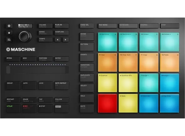 Native Instruments Maschine Mikro MK3 com 16 Pads RGB