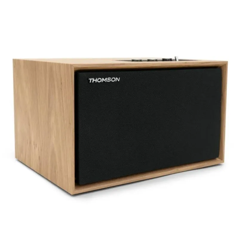 Thomson WS302 Altifalante Ativo Bluetooth 5.3 50W com Controlo de Agudos/Graves Madeira