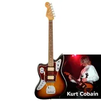 Fender Kurt Cobain Jaguar 3-Tone Sunburst Esquerdino