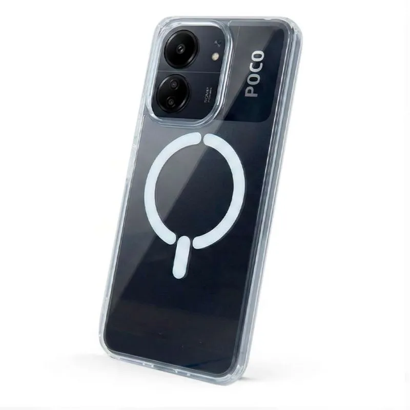 Funda para móvel Transparente Compatível com MagSafe Antichoque para Xiaomi Poco C65