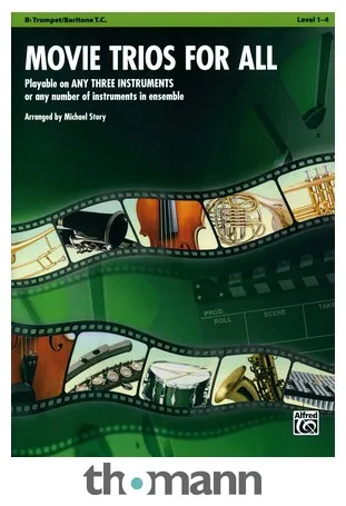Alfred Music Publishing Movie Trios For All Trumpet