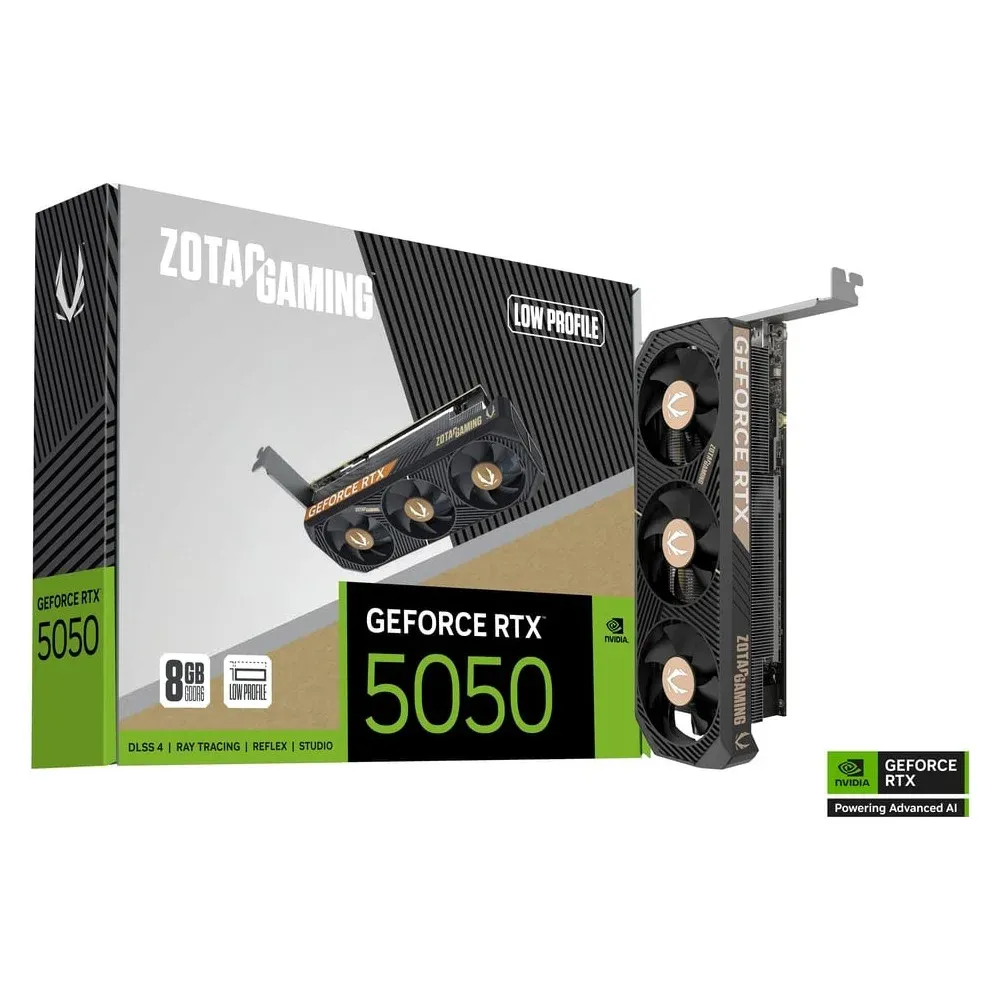 Tarjeta Gráfica Zotac GAMING GeForce RTX 5050 8GB GDDR6 Reflex 2 RTX AI DLSS4