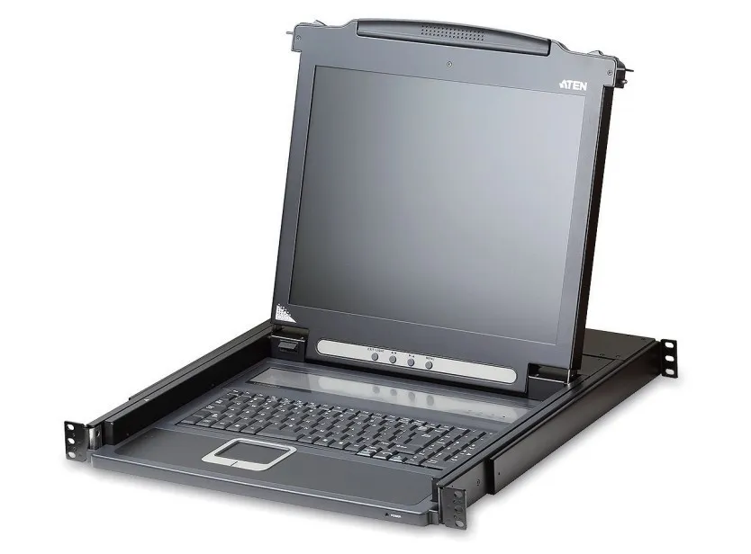Aten CL1000M-ATA-SG PS/2 VGA 17" LCD Consola com CL1000M-ATA-SG