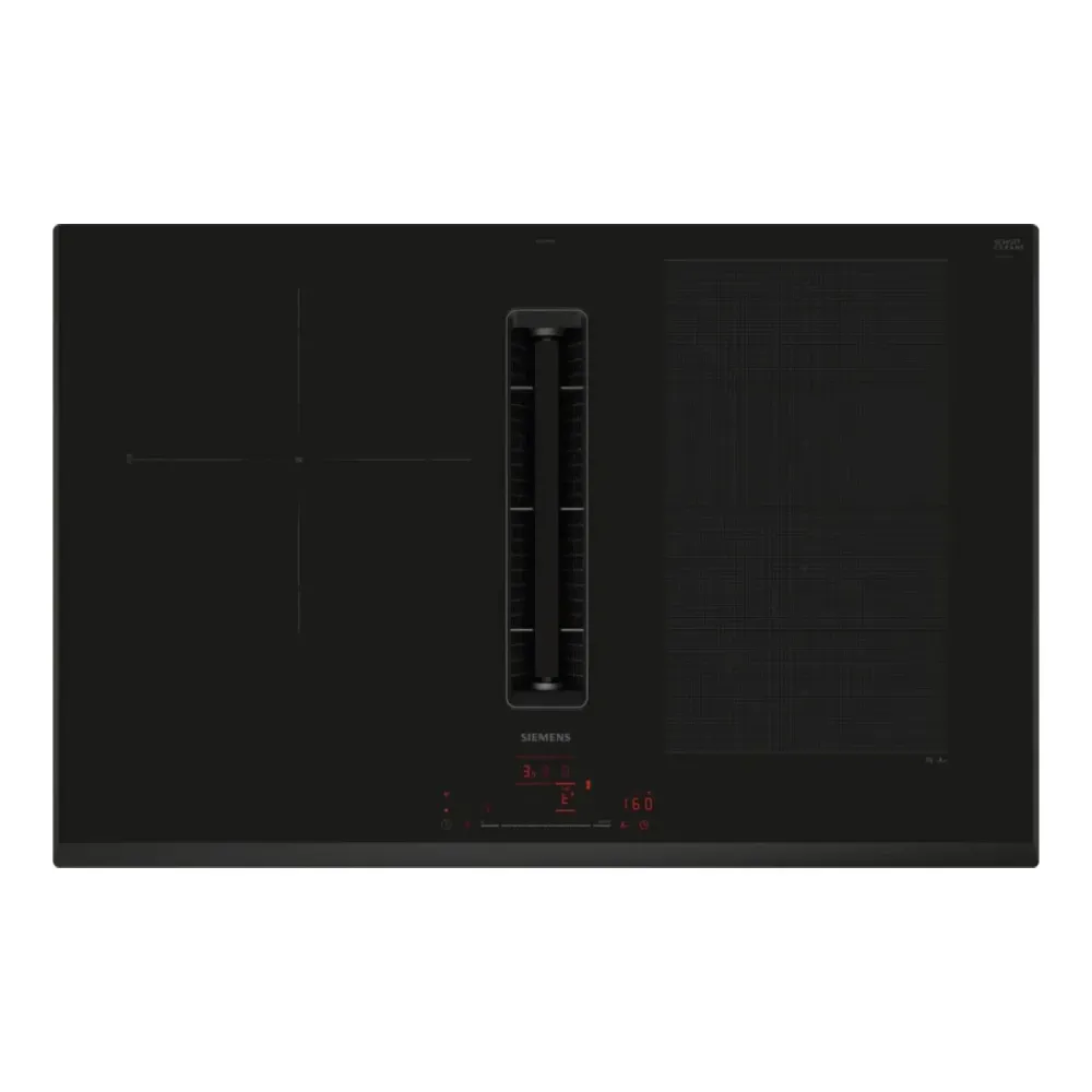 Placa de Indução Siemens iQ700 3 Zonas 7400W Preta - EX851HJ26E