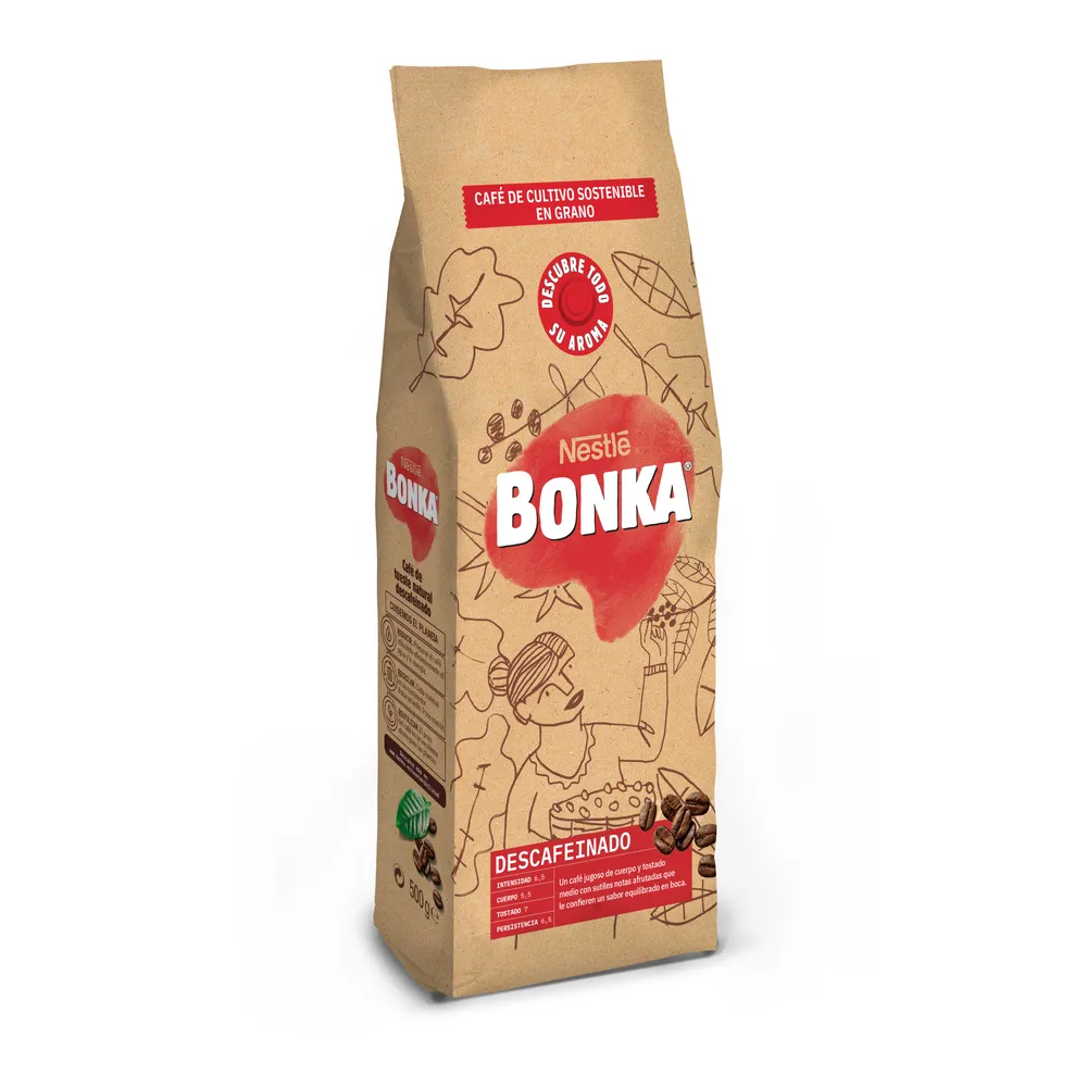 Grãos De Café Bonka 12487129, 500Gr Descafeinados