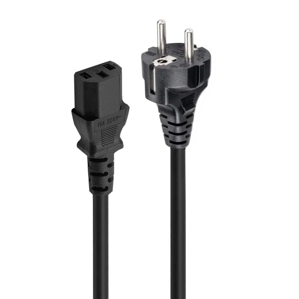 Cabo de Alimentação Ewent EC1912 Schuko para IEC C13 1.8m Preto