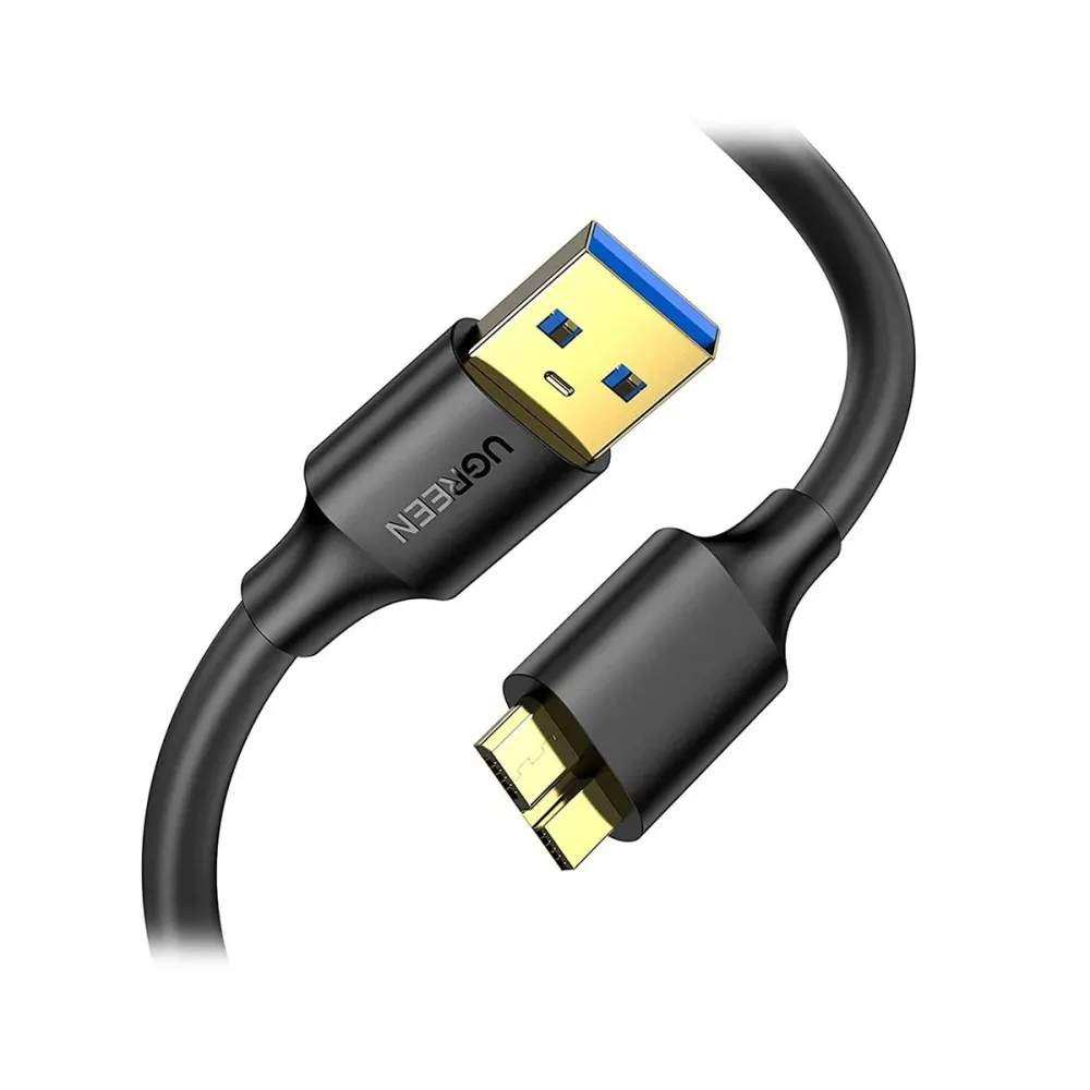 Cabo Ugreen US130 USB 3.0 para Micro USB Tipo-B 3.0 1m Preto