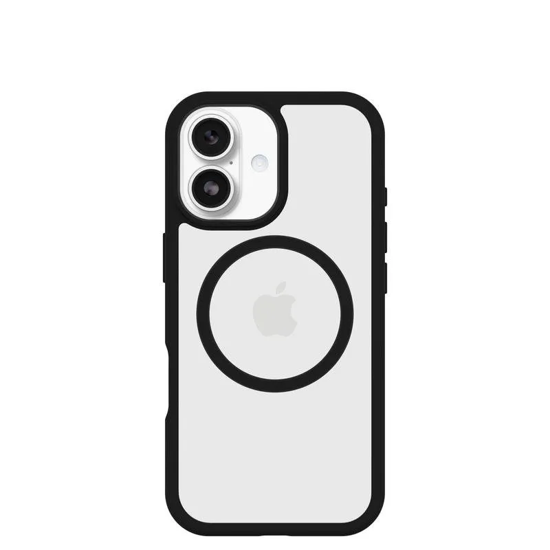 Funda para móvil OtterBox React MagSafe Cover plástico preto transparente para iPhone 17