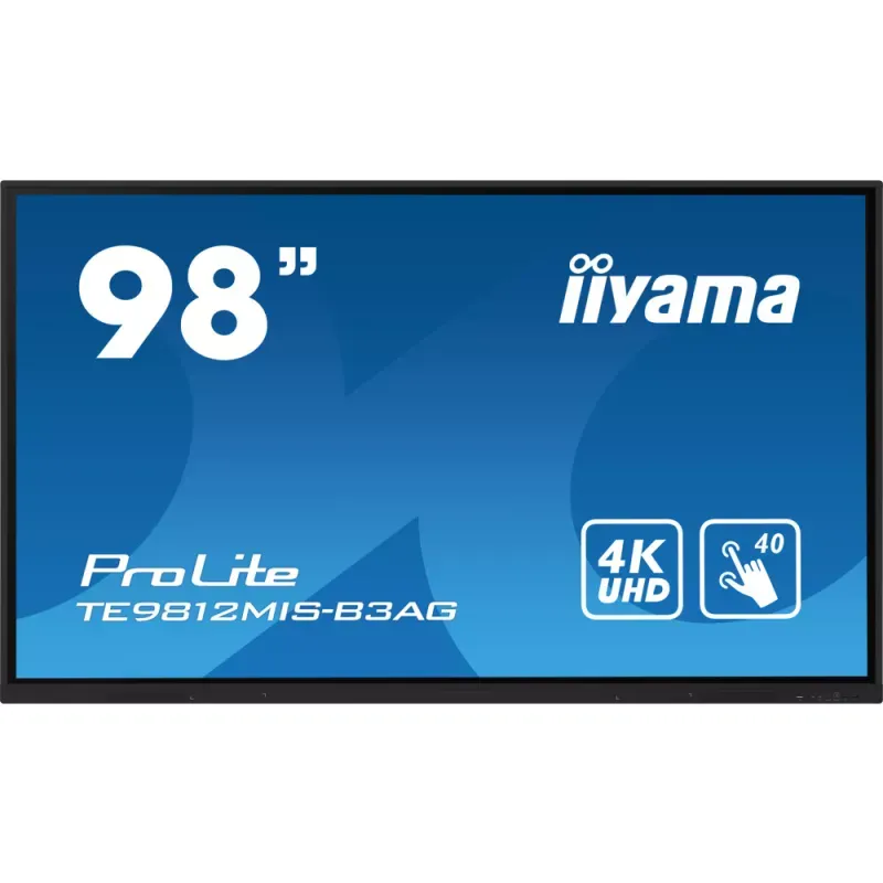 Display IIYAMA - 98'' 4K Ultra HD IPS Touch / 400 cd/m² / 8ms - TE9812MIS-B3AG