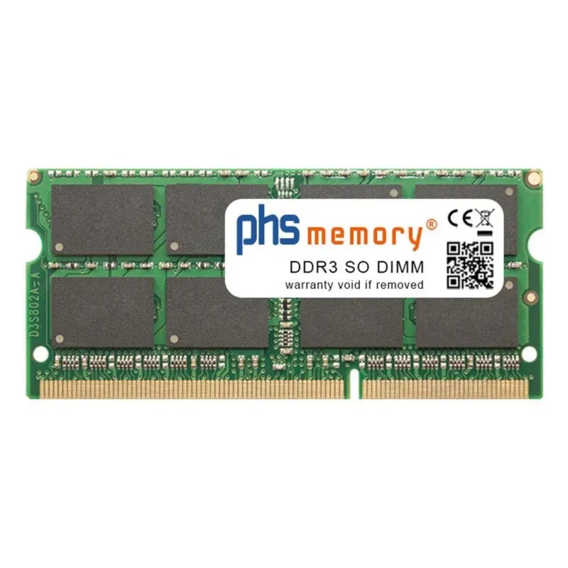 Memória RAM PHS-memory SP164500 4GB DDR3 1333MHz 204-pin SO-DIMM 1,35V