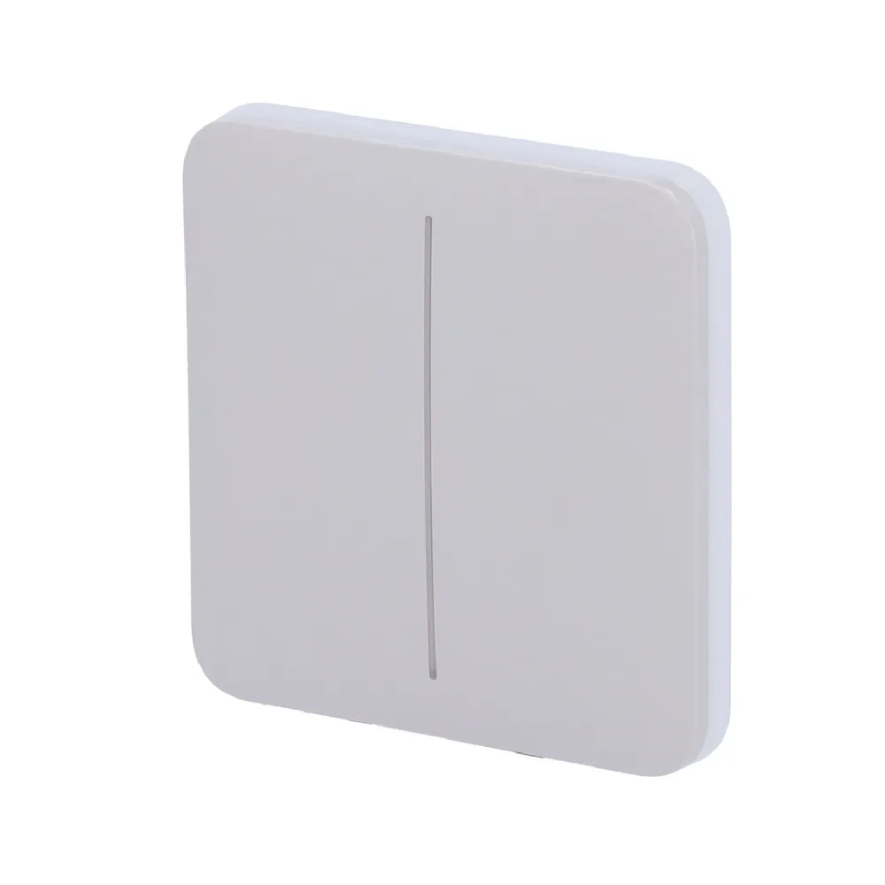 Painel táctil para interruptor de luz dupla Nevoeiro - AJ-SOLOBUTTON-2G-FOG