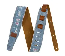Correia guitarra Fender Wrangler Ripped Denim Indigo