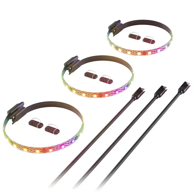 Fitas LED Hyte LS10 qRGB - 330mm (Pack 3)